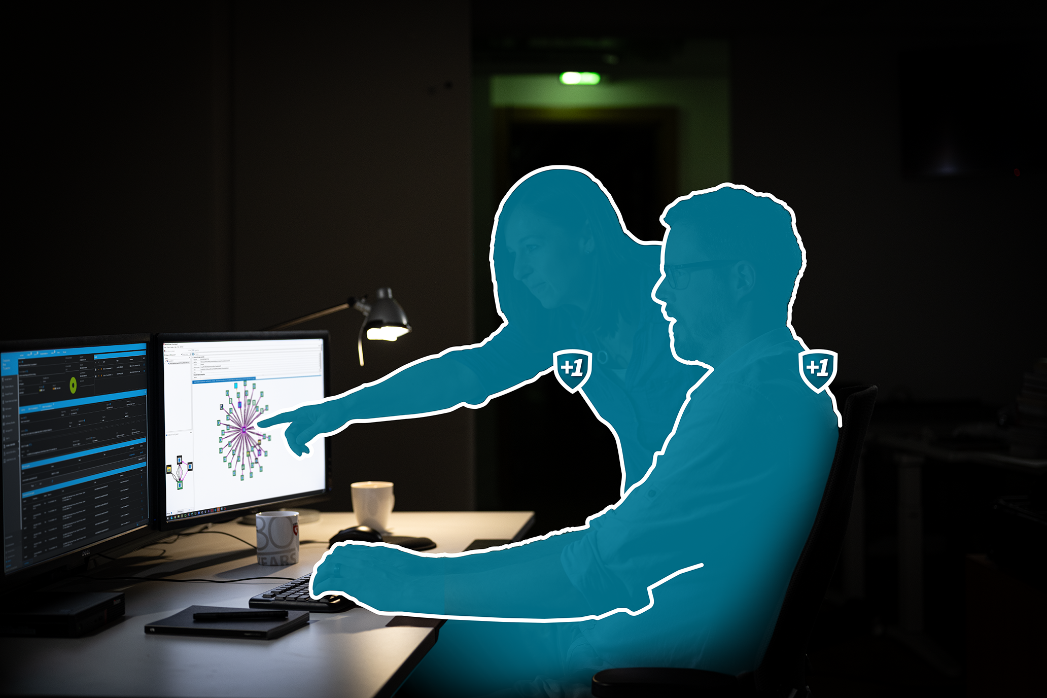 24/7 monitoring of IT systems by a Managed SOC